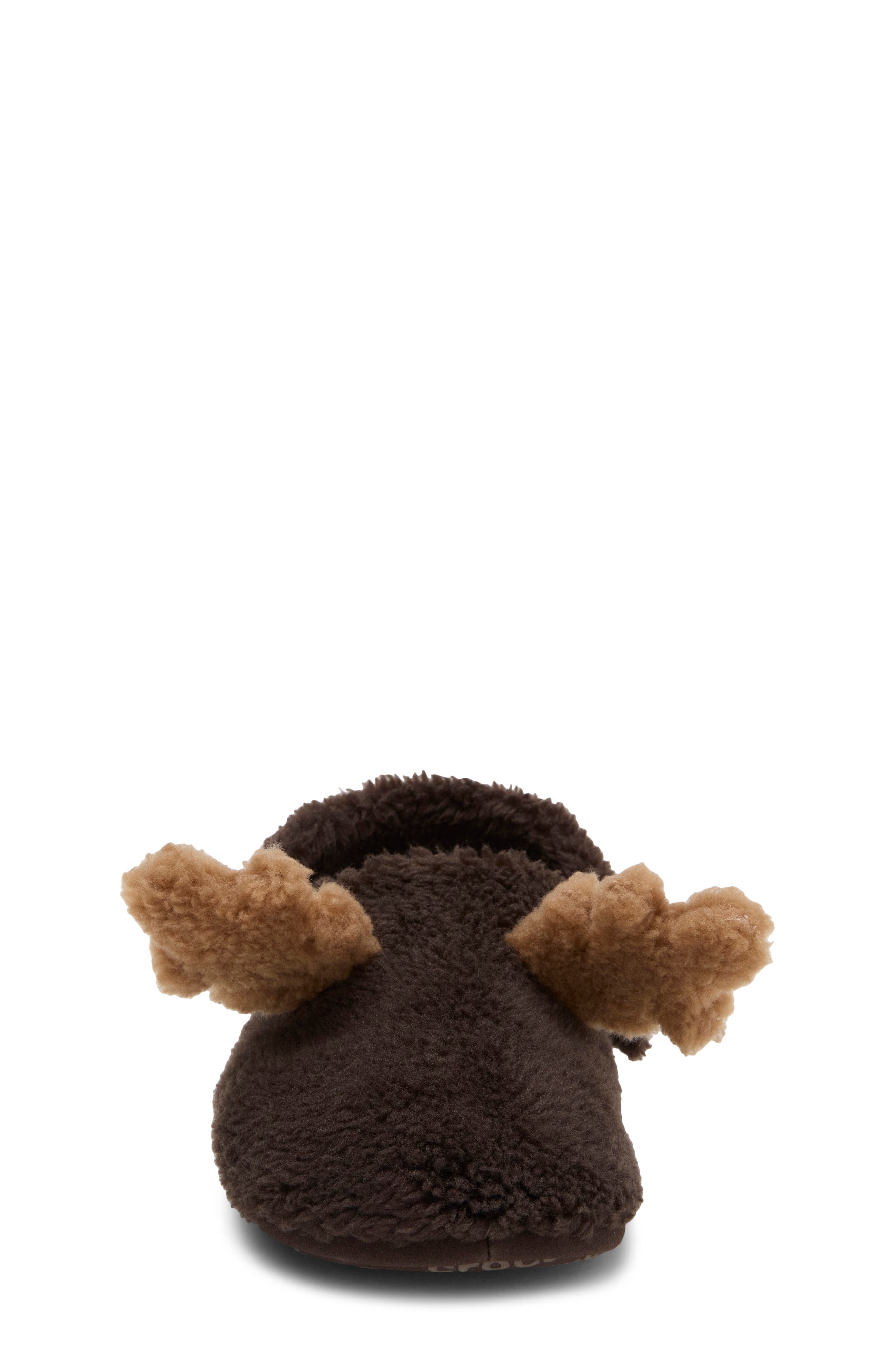 Kids' Classic Cozzzy Reindeer Slipper, Alternate, color, ESPRESSO