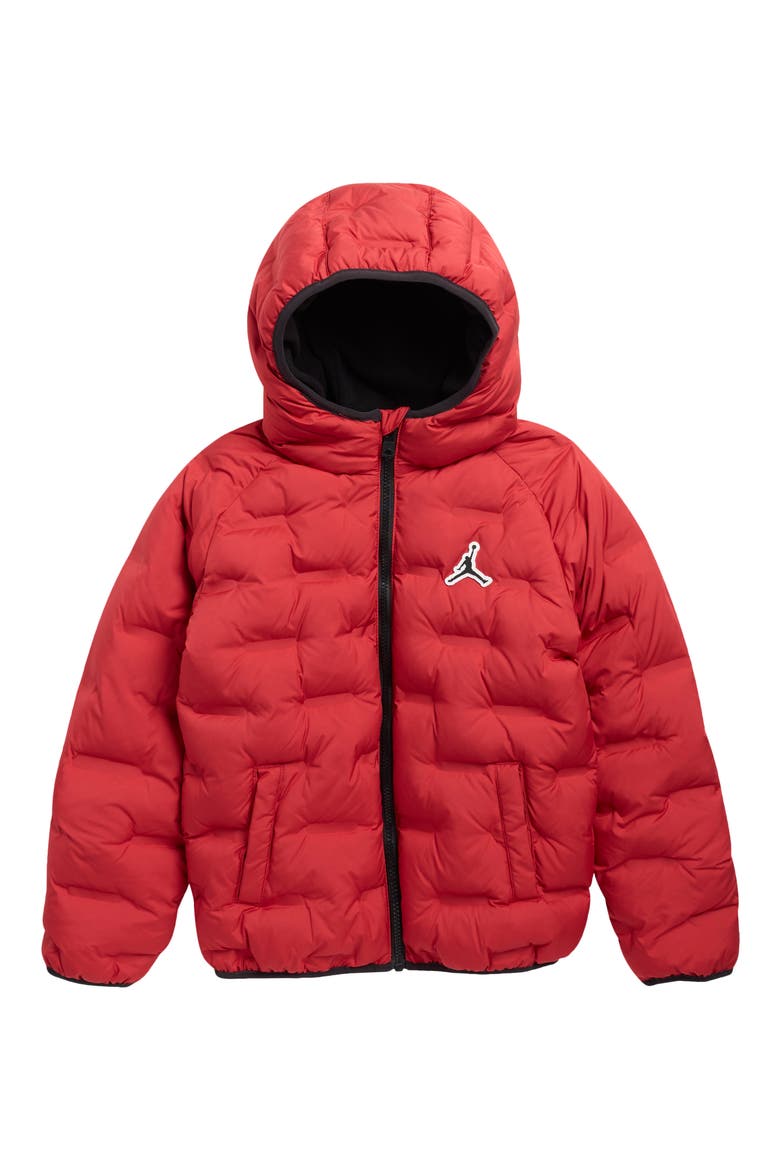 Kids' Welded Puffer Jacket, Main, color, GYM RED