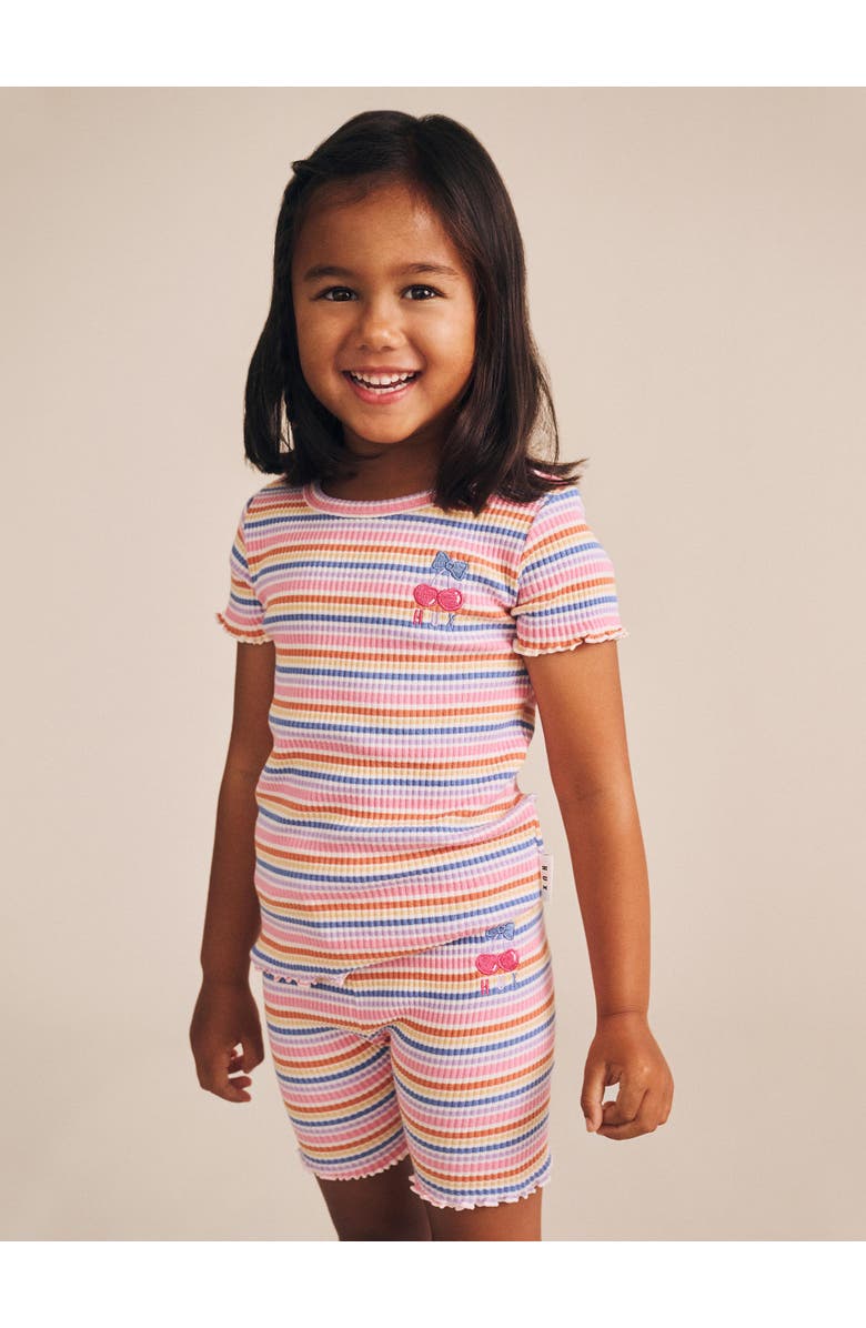 Huxbaby Rainbow Rib Tee, Alternate, color, Multi