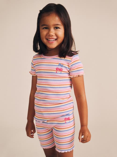 Huxbaby Rainbow Rib Tee In Multi