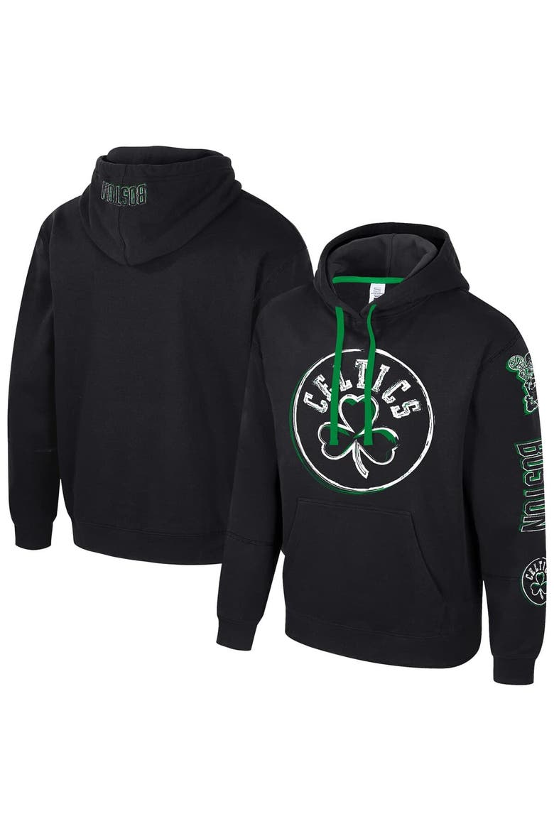 Unisex Stadium Essentials Black Boston Celtics Elementized Pullover Hoodie, Main, color, Black