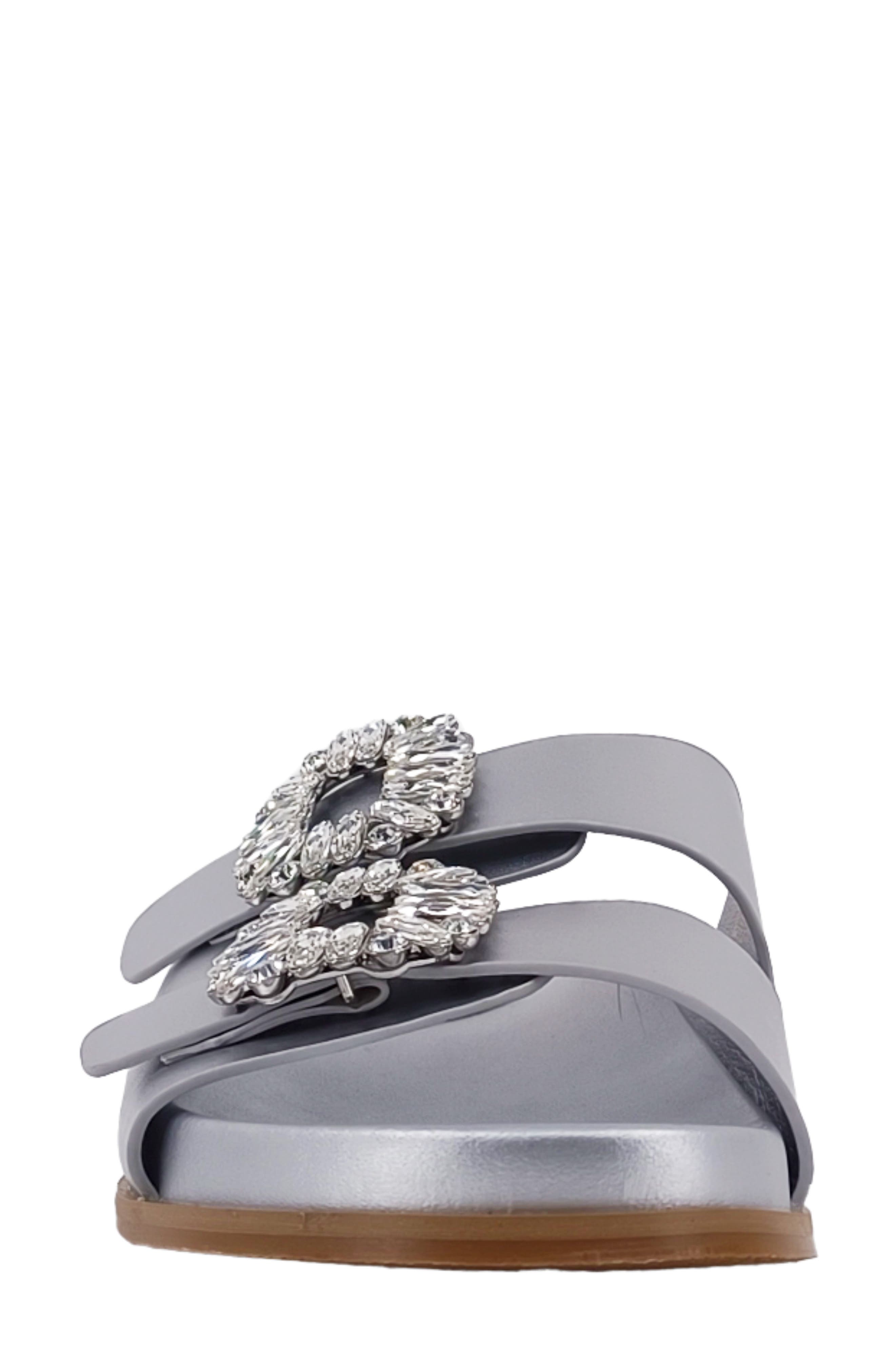 SHUSHOP Bridget Sandal, Alternate, color, Silver