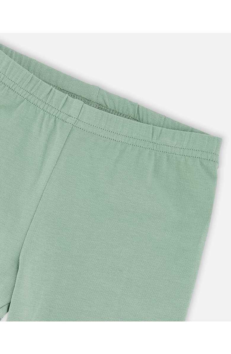 Deux par Deux Organic Cotton Jersey Slit Fit Leggings, Alternate, color, Sage Green