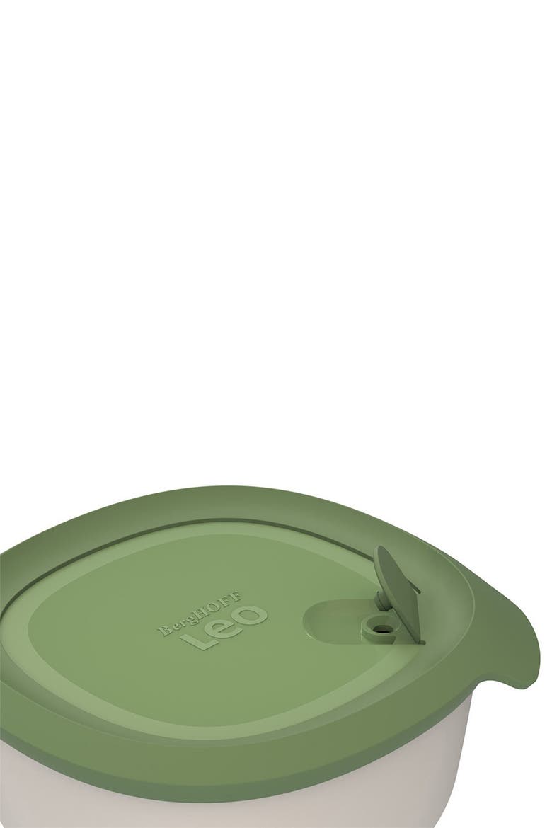 Leo To-Go 4-Piece Salad Bowl & Flatware Set, Alternate, color, WHITE, GREY, MINT