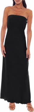 bebe Strapless Maxi Dress