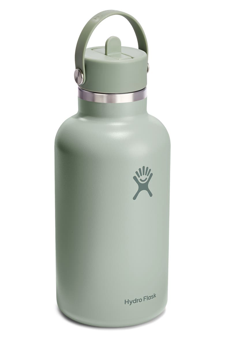 64-Ounce Wide Mouth with Flex Straw Cap, Alternate, color, AGAVE