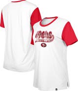 New Era Women's New Era White/Scarlet San Francisco 49ers 3rd Down T-Shirt