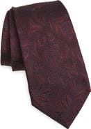 ZEGNA TIES Leaf Silk Jacquard Tie