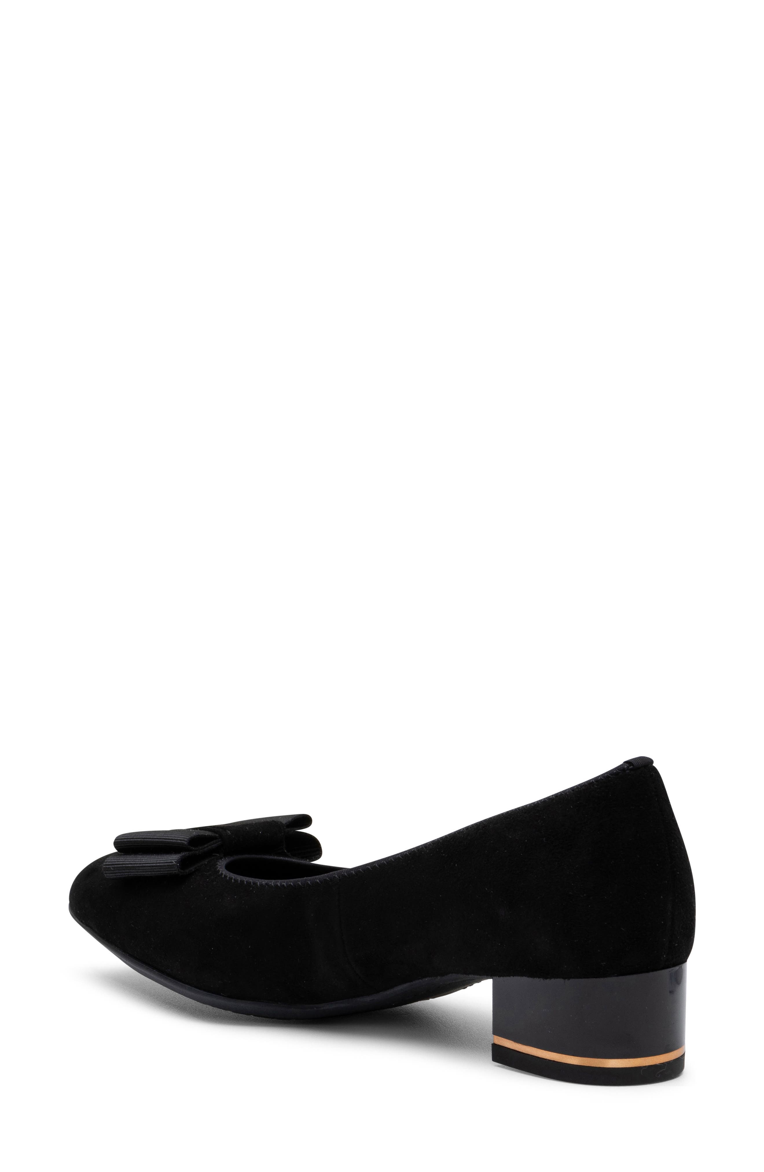 Garnet Suede Pump, Alternate, color, BLACK