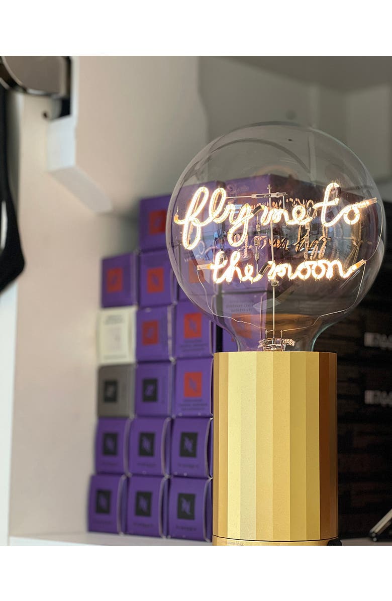 MITB Fly Me To The Moon Portable Table Lamp, Alternate, color, Gold