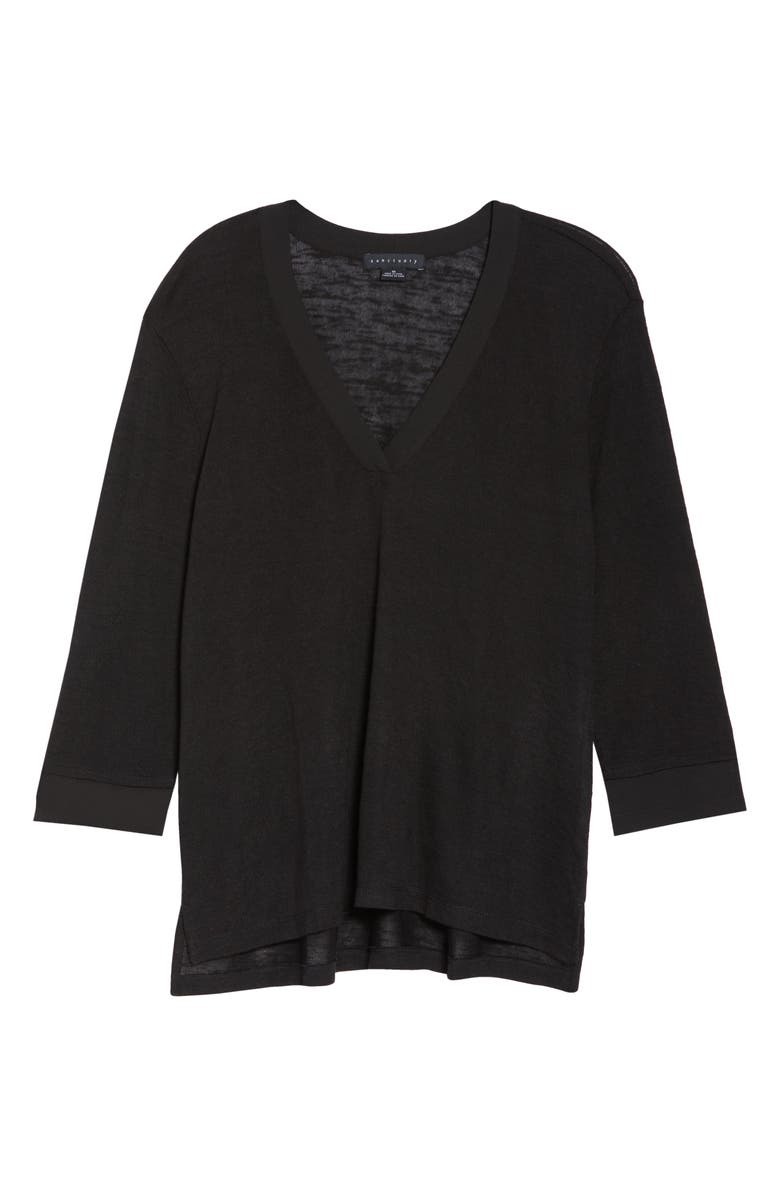 Sanctuary Gina Mix Media Knit Pullover, Alternate, color, 