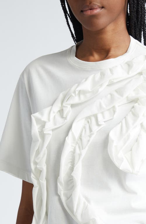 Ulla Johnson Aris Ruffle Cotton Top In Pristine