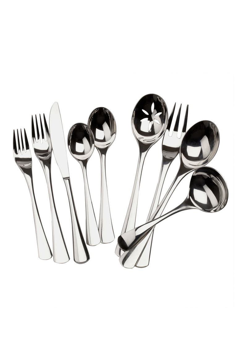Flatware Mariko 44-Piece Flatware Set, Main, color, SILVER