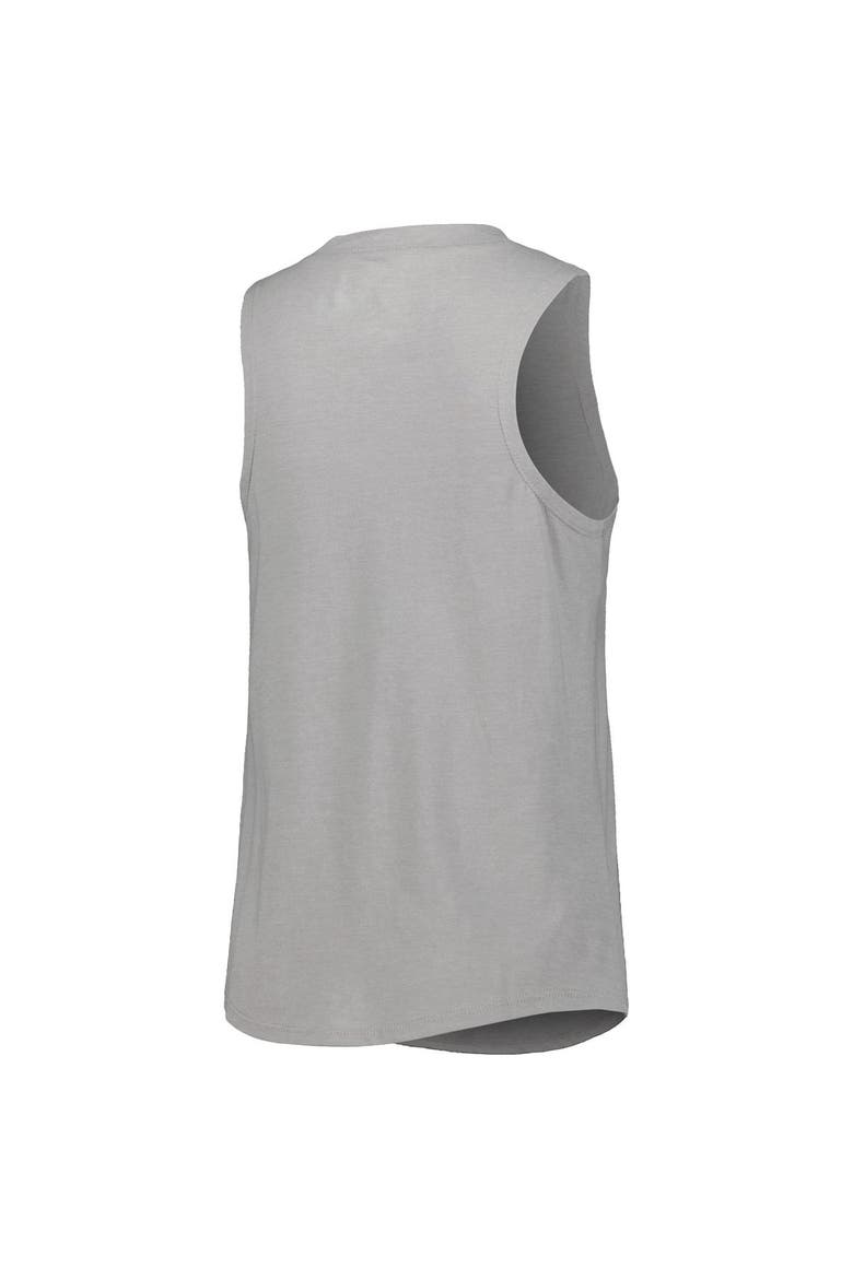 Women's Concepts Sport Heather Black/Heather Gray Chicago White Sox Wordmark Meter Muscle Tank Top & Pants Sleep Set, Alternate, color, Black