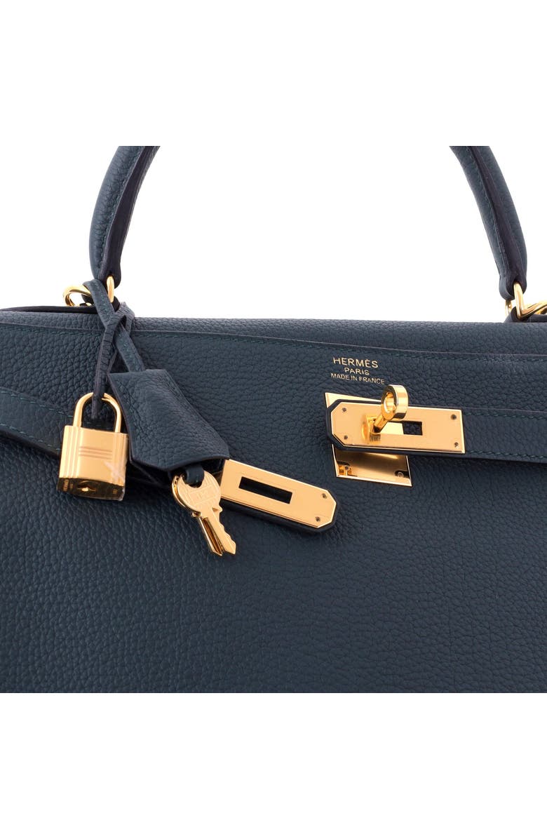 Pre-Owned Hermes Kelly Handbag Green Togo with Gold Hardware 35, Alternate, color, Vert Cypress