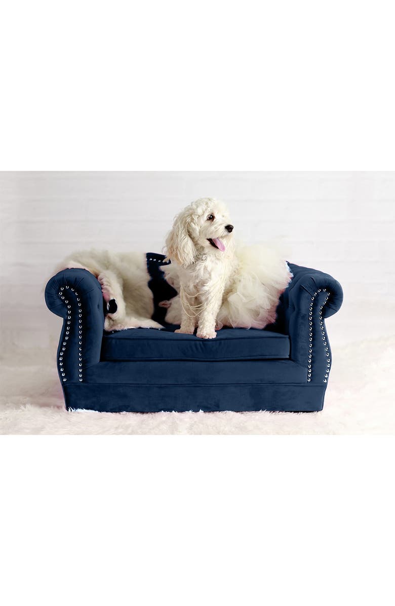 TOV FURNITURE Yorkshire Navy Pet Bed, Main, color,