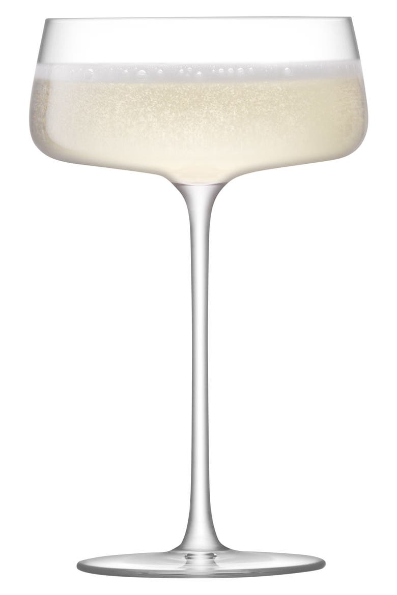 Metropolitan Champagne Saucer, Alternate, color, CLEAR