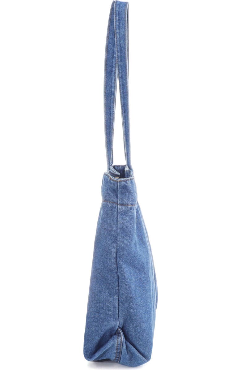 Adornia Large Denim Tote Bag, Alternate, color, Blue
