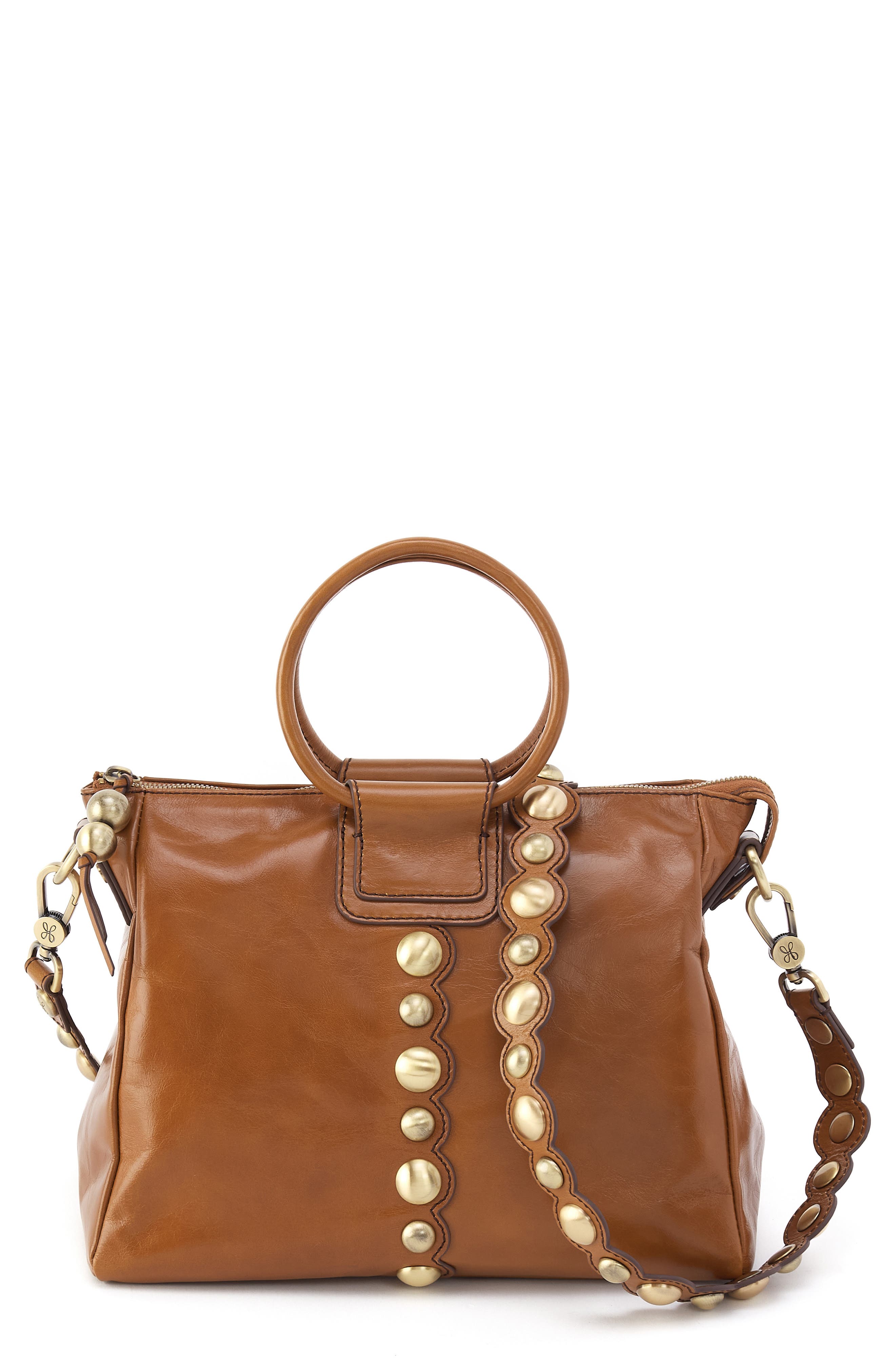 HOBO Medium Sheila Leather Satchel in Truffle 