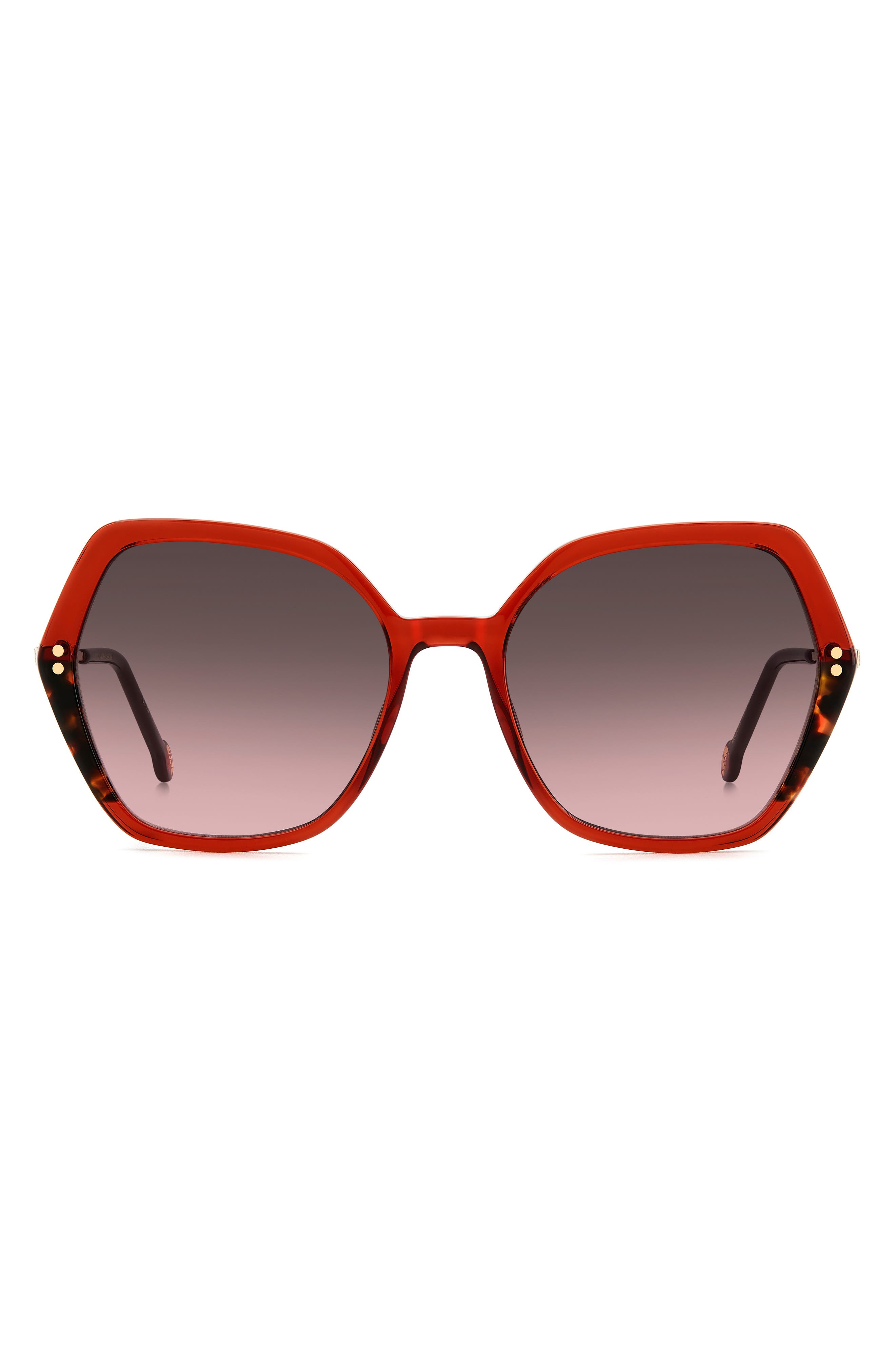Carolina Herrera 55mm Gradient Geometric Sunglasses