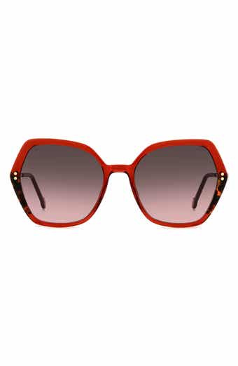 Carolina Herrera 55mm Gradient Geometric Sunglasses