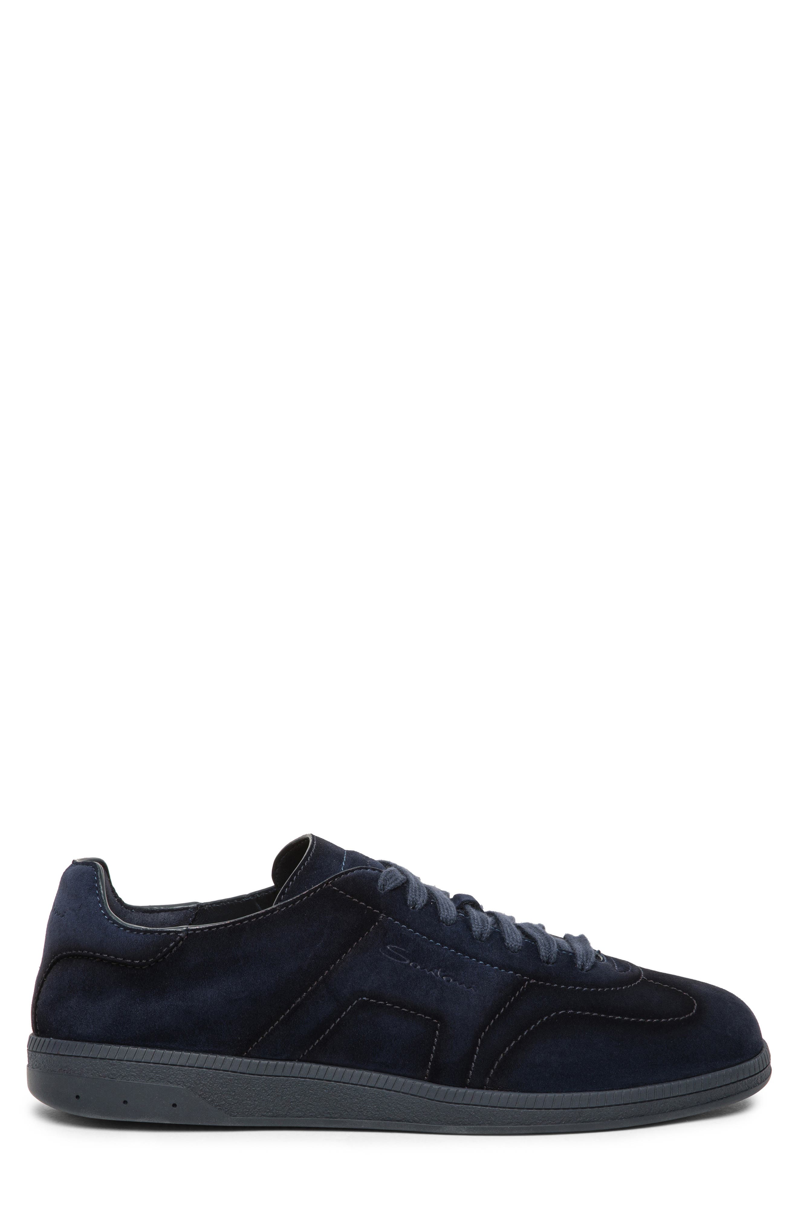 Santoni Low Top Sneaker, Alternate, color, Blue-U60