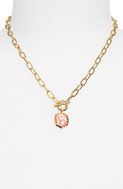 Kendra Scott Daphne Toggle Necklace In Pink