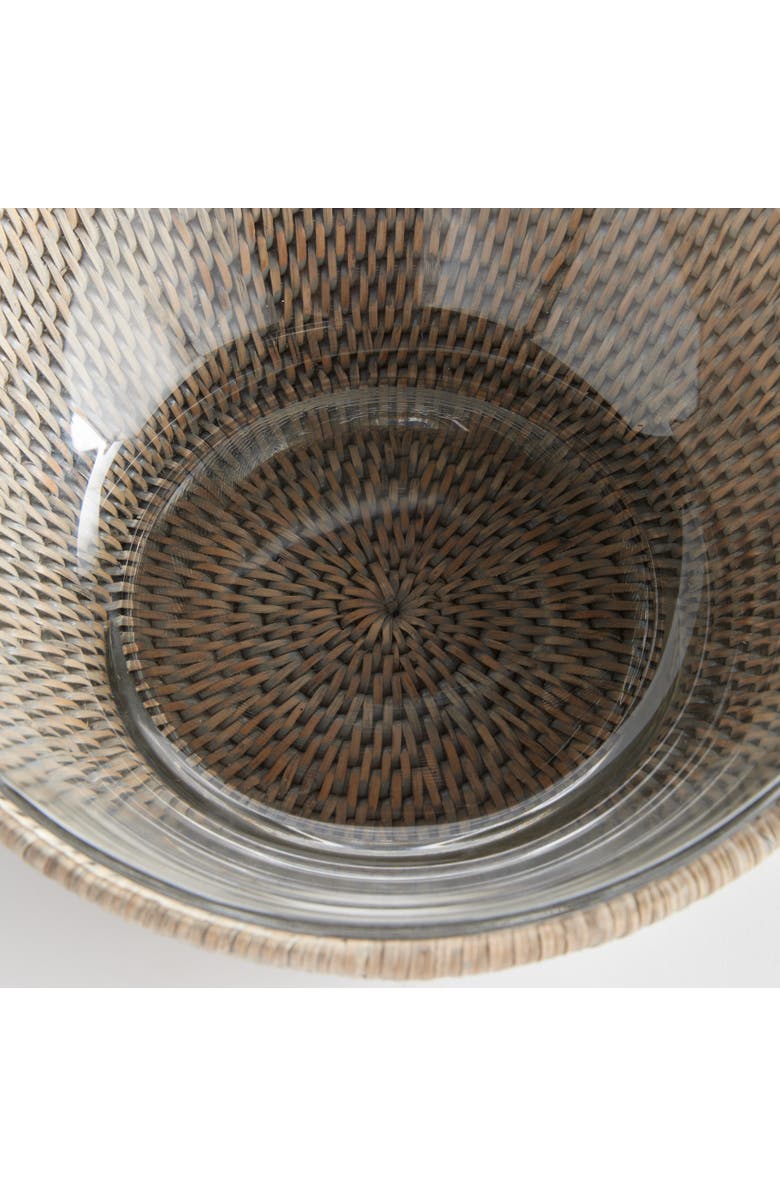 Napa Home & Garden Burma Rattan Serving Bowl, Alternate, color, Gray