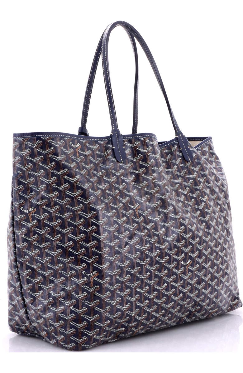 Pre-Owned Goyard Saint Louis Tote Coated Canvas GM, Alternate, color, Blue