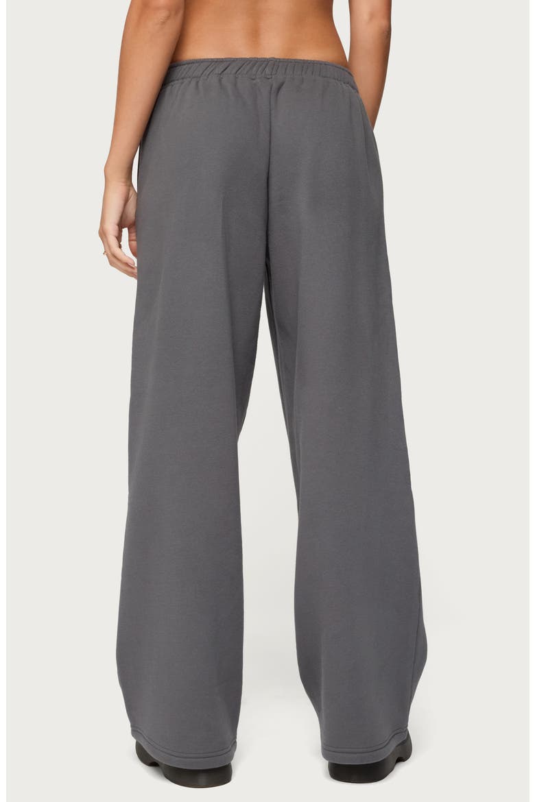 To You Fuzzy Logo Sweatpants, Alternate, color, DARK-GRAY