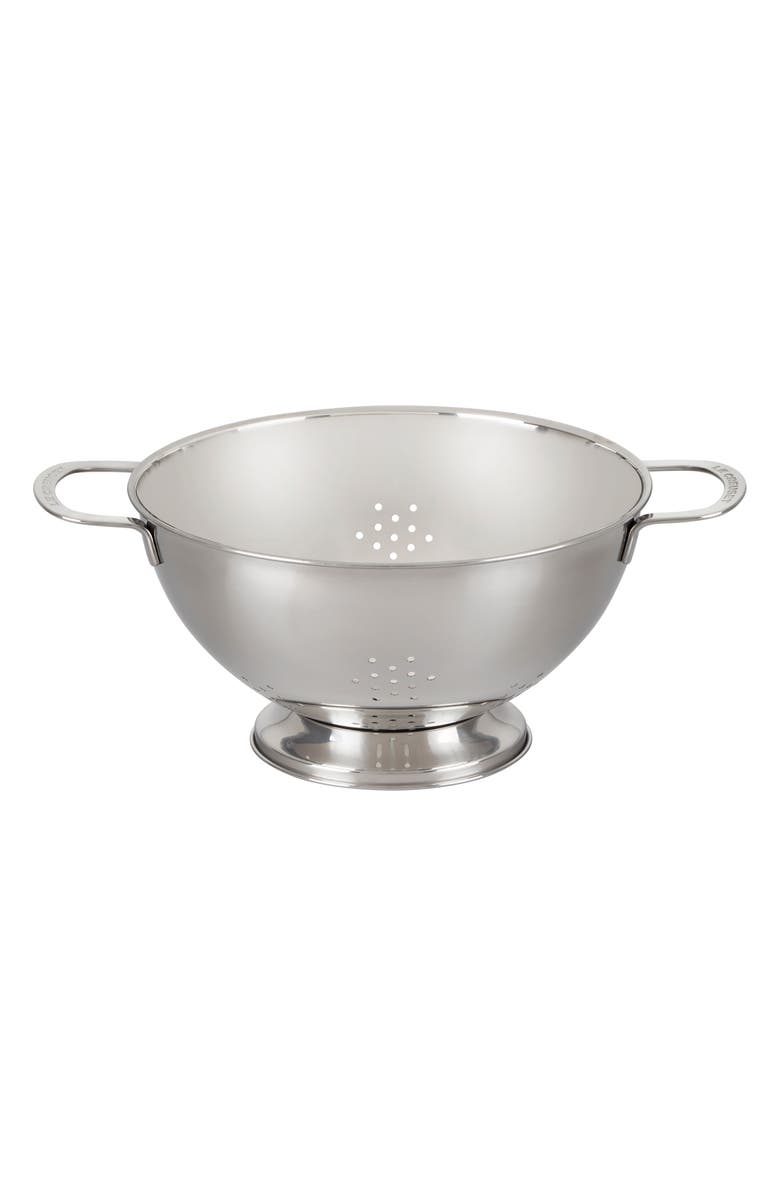 Le Creuset Set of 3 Stackable Stainless Steel Colanders, Alternate, color, Stainless Steel