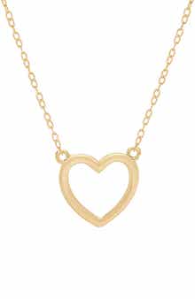Frankie & Zoe Open Heart Pendant Necklace