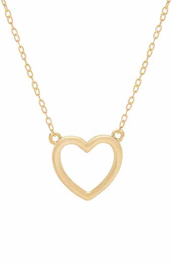 Frankie & Zoe Open Heart Pendant Necklace