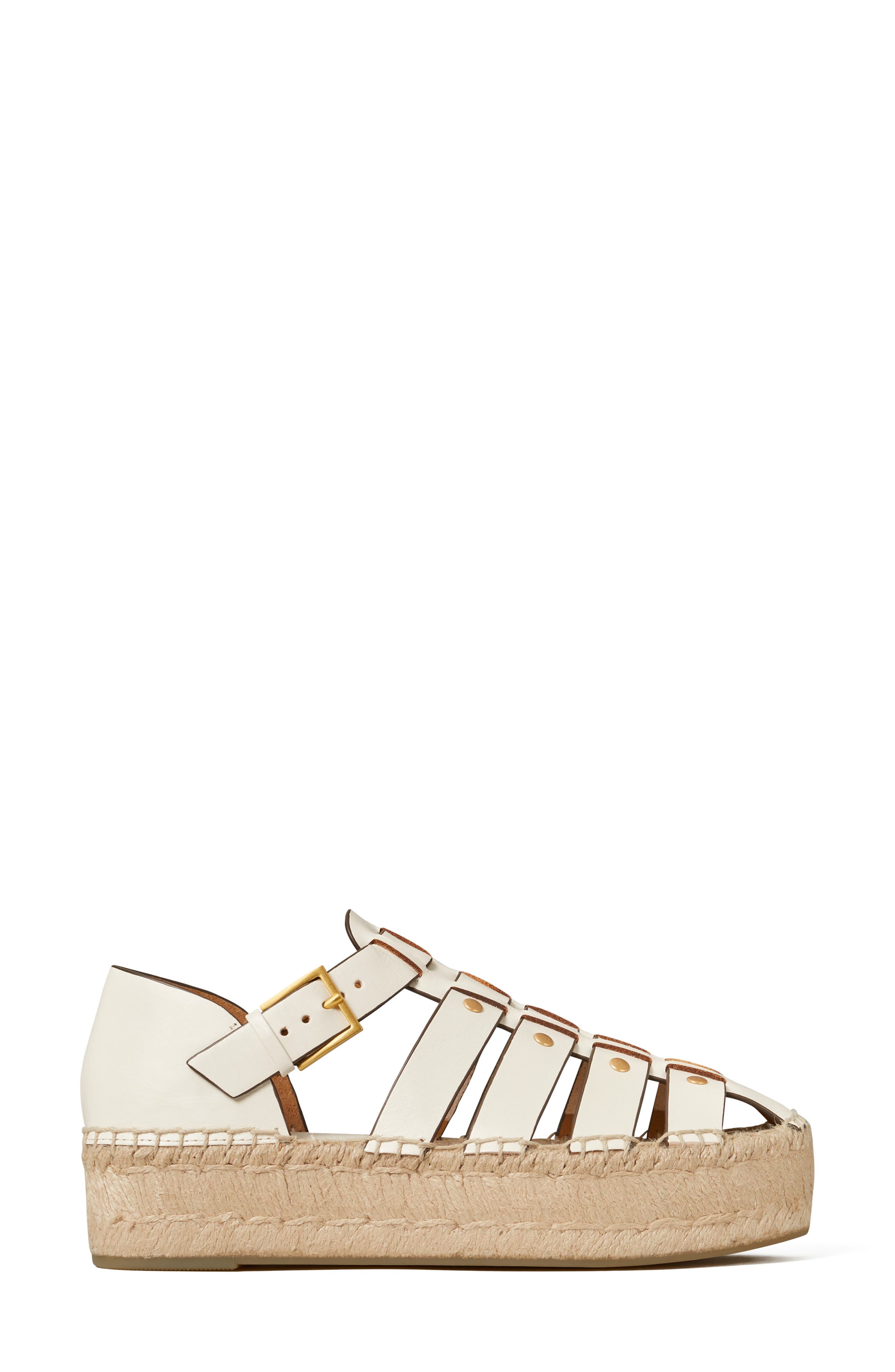 Tory Burch Fisherman Platform Espadrille Sandal, Alternate, color, 