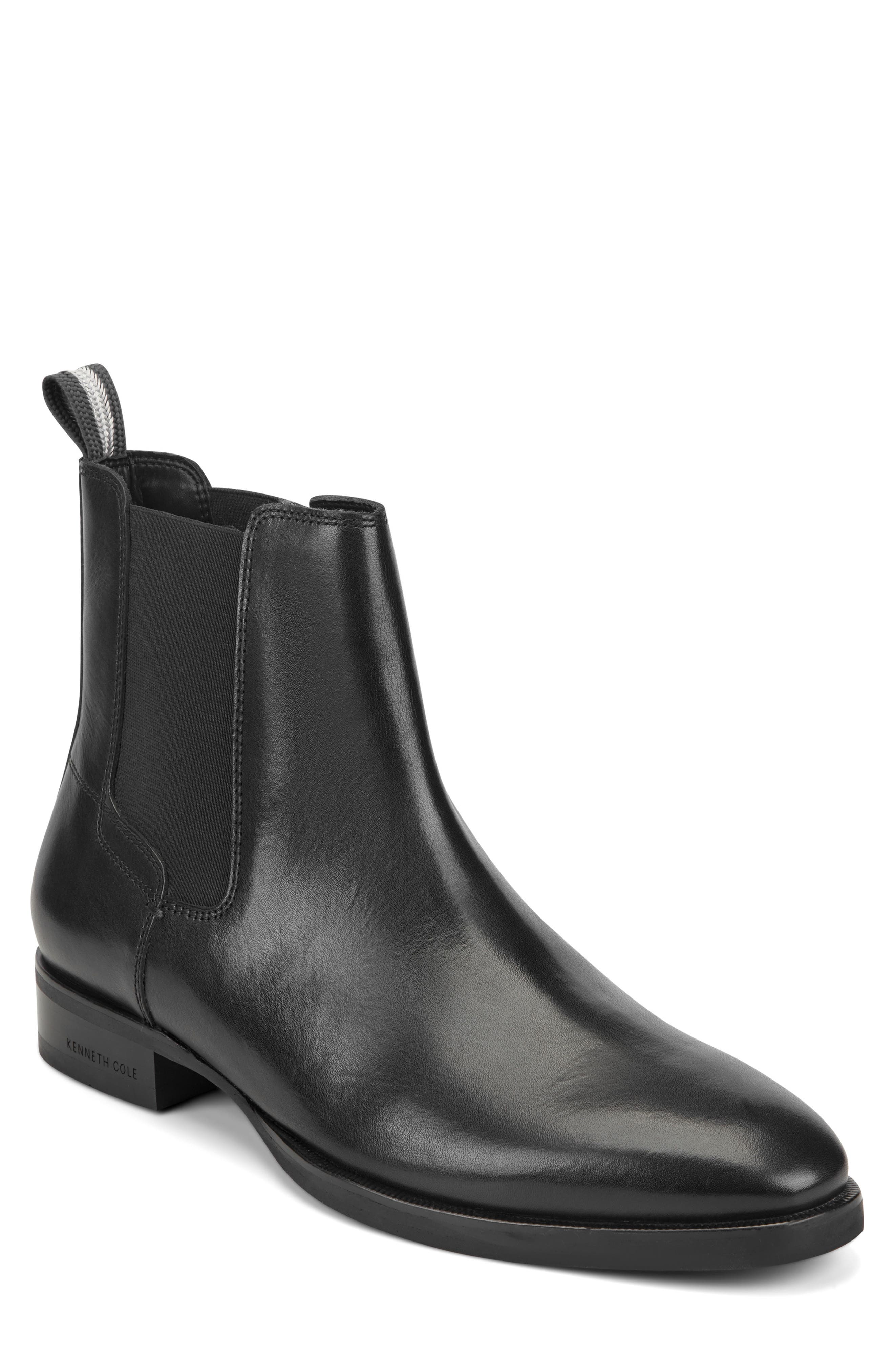 Kenneth Cole New York Raymond Chelsea Boot, Main, color, Black/ Charcoal/ Silver