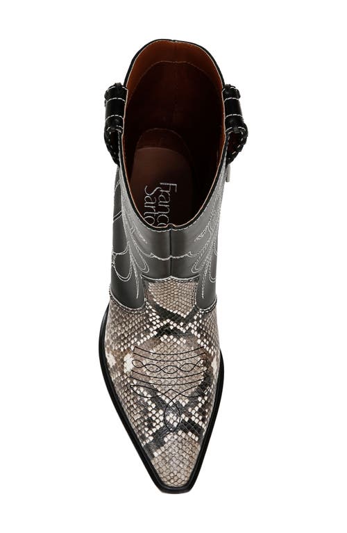 Franco Sarto Bianca Pointed Toe Western Boots In Gray