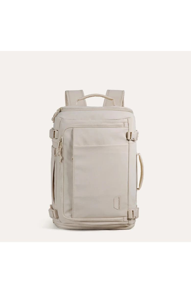 Bagsmart Blast Travel Backpack, Main, color, Beige