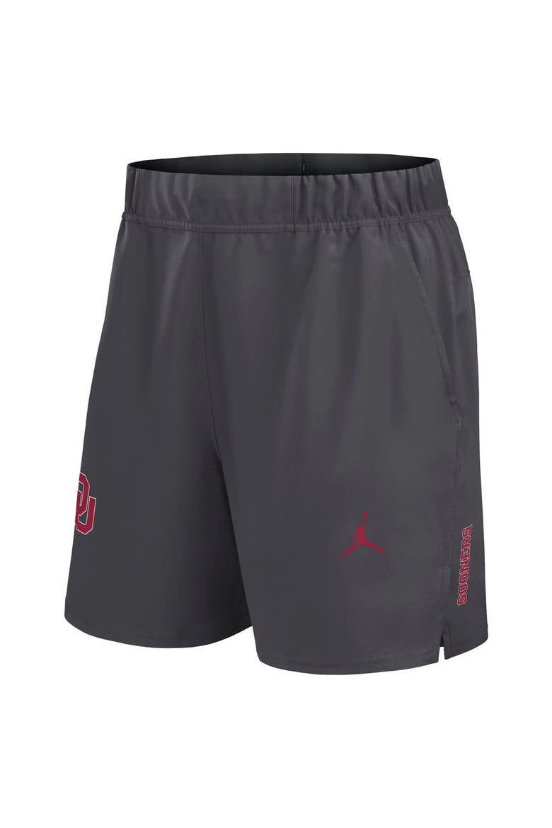 Men's Jordan Brand Gray Oklahoma Sooners Primetime Woven Victory Performance Shorts, Alternate, color, Gray