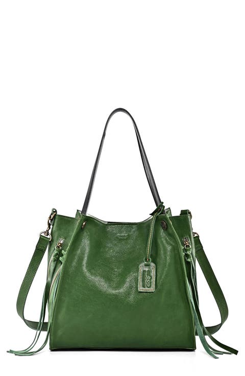 Daisy Leather Tote Bag