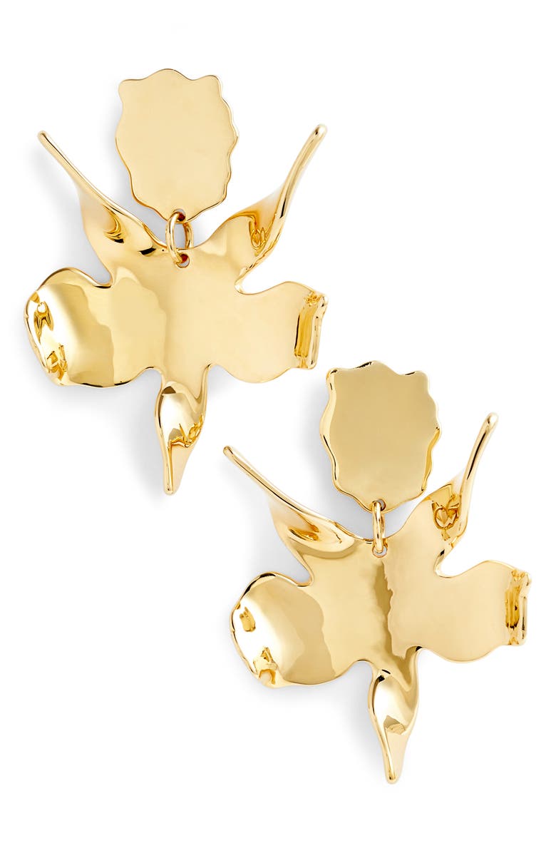 Lele Sadoughi Golden Lily Drop Earrings, Main, color,