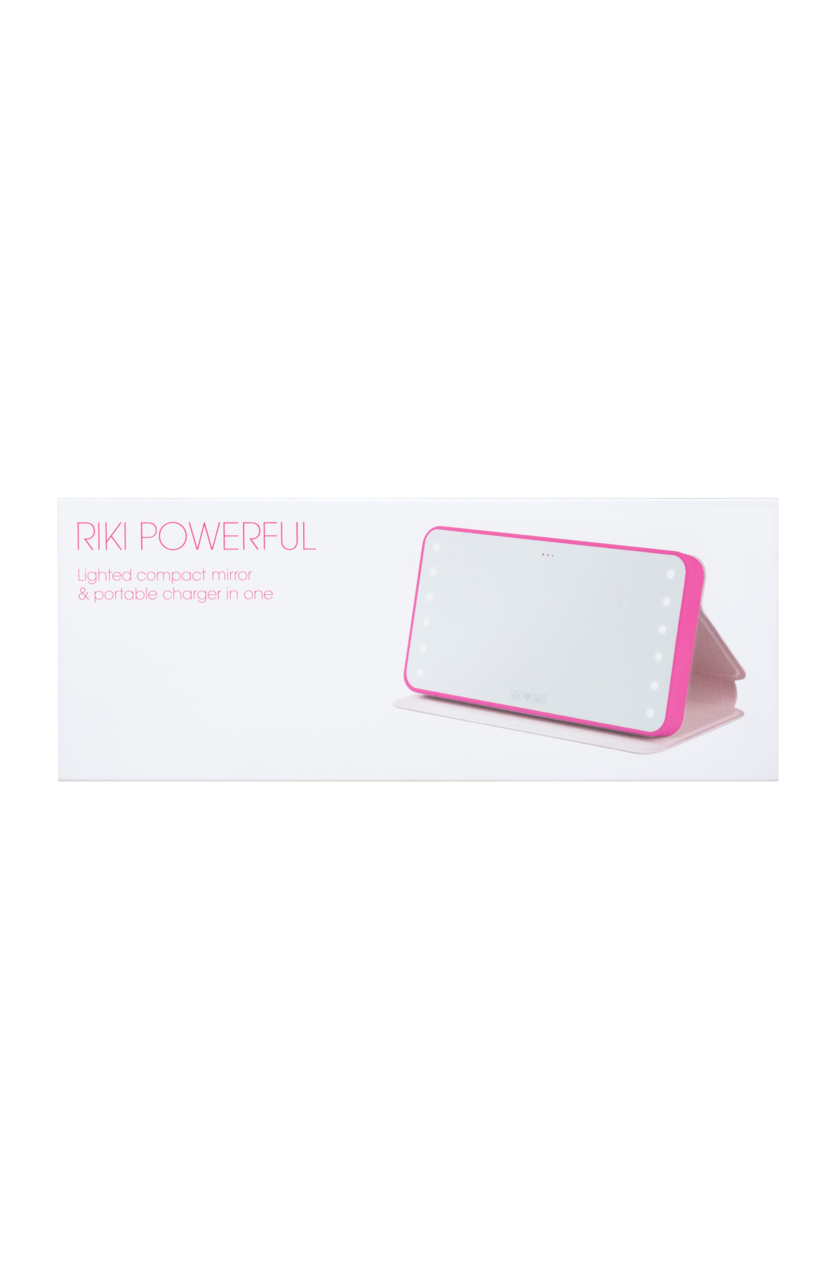 Riki Powerful LED-lighted Mirror & Power Bank