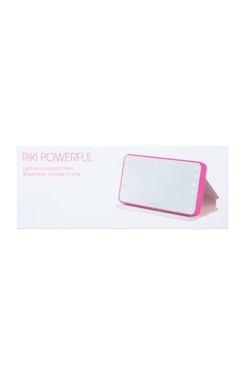 Riki Powerful LED-lighted Mirror & Power Bank