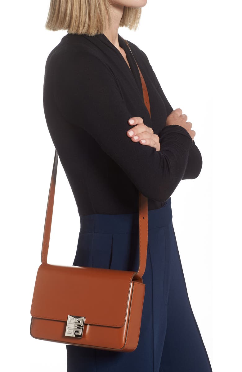 Givenchy Medium 4G Leather Crossbody Bag, Alternate, color,