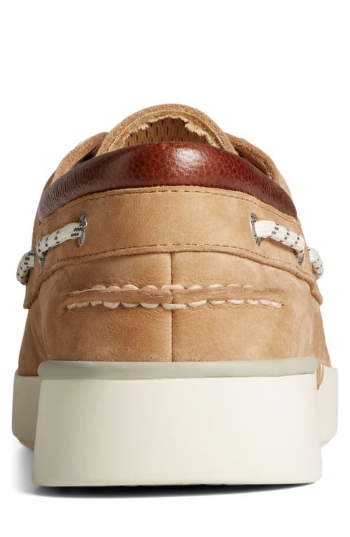 Sperry Topsider Authentic Original 2-eye Tumbled & Nubuck Tan In Tan