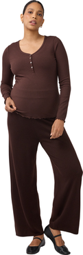 Ingrid & Isabel Long Sleeve Rib Maternity Nursing Henley
