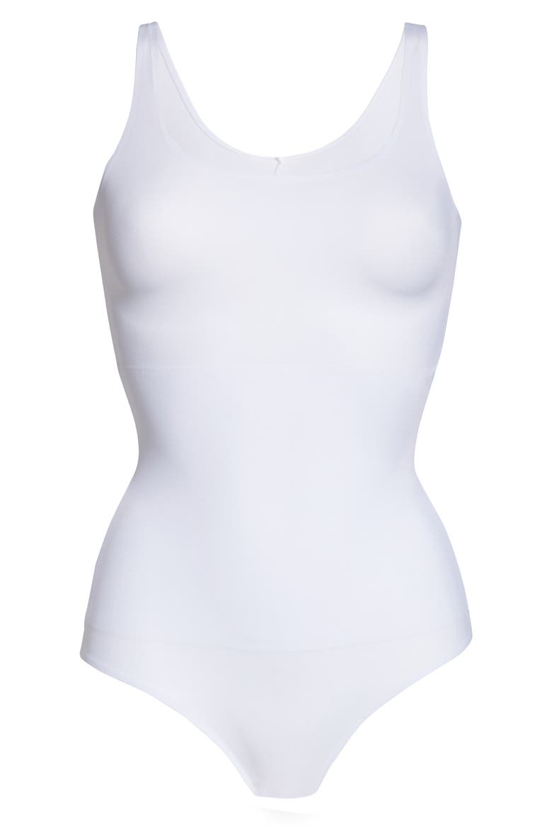 No Side-Show Shaping Bodysuit, Alternate, color, WHITE