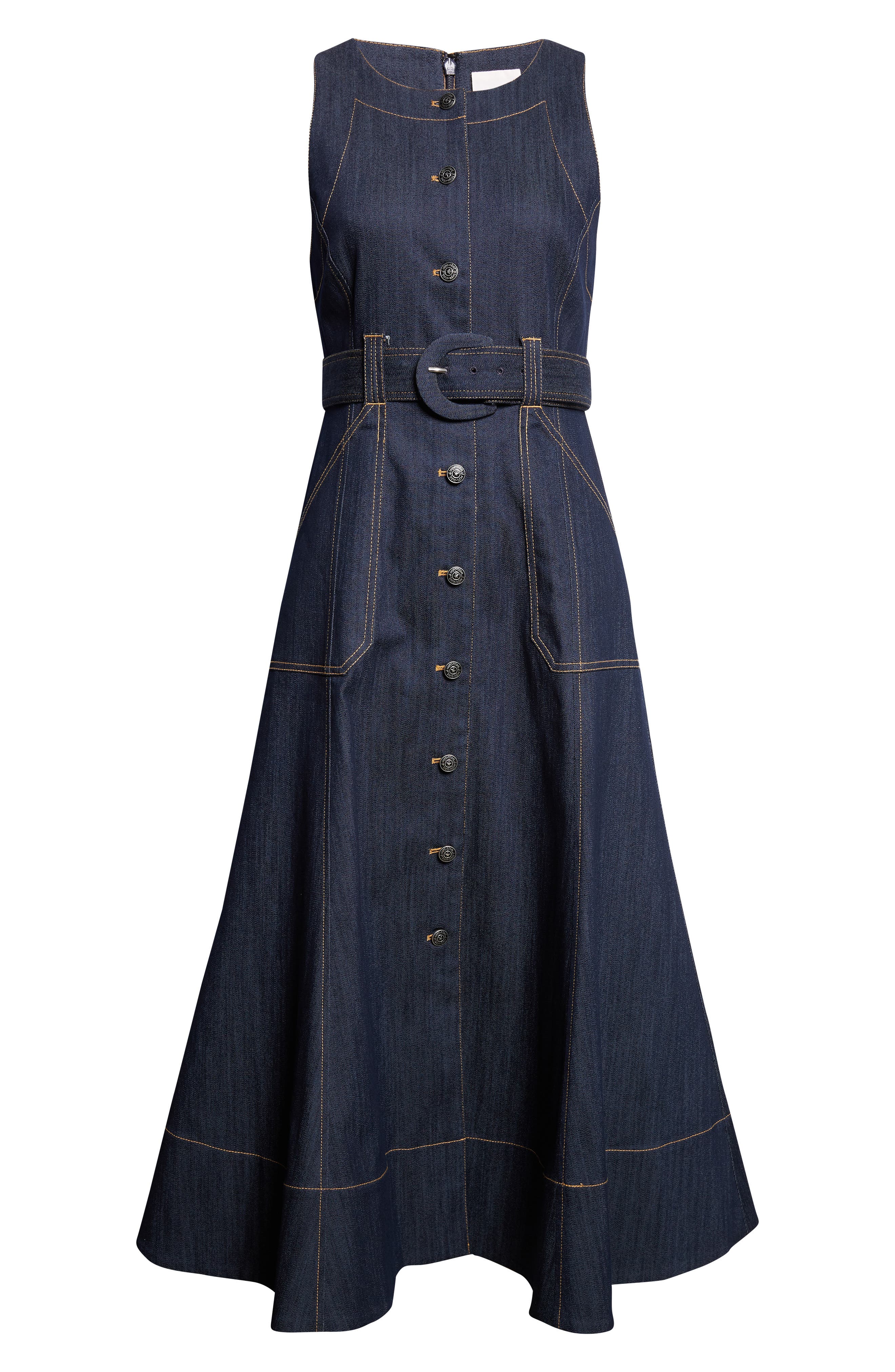 Cinq à Sept Cezanne Denim Midi Dress (Women) | Nordstrom