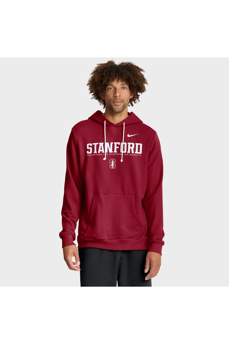 Men's Nike Cardinal Stanford Cardinal 2025 Sideline Standard Issue Dri-FIT Hoodie, Main, color, Cardinal