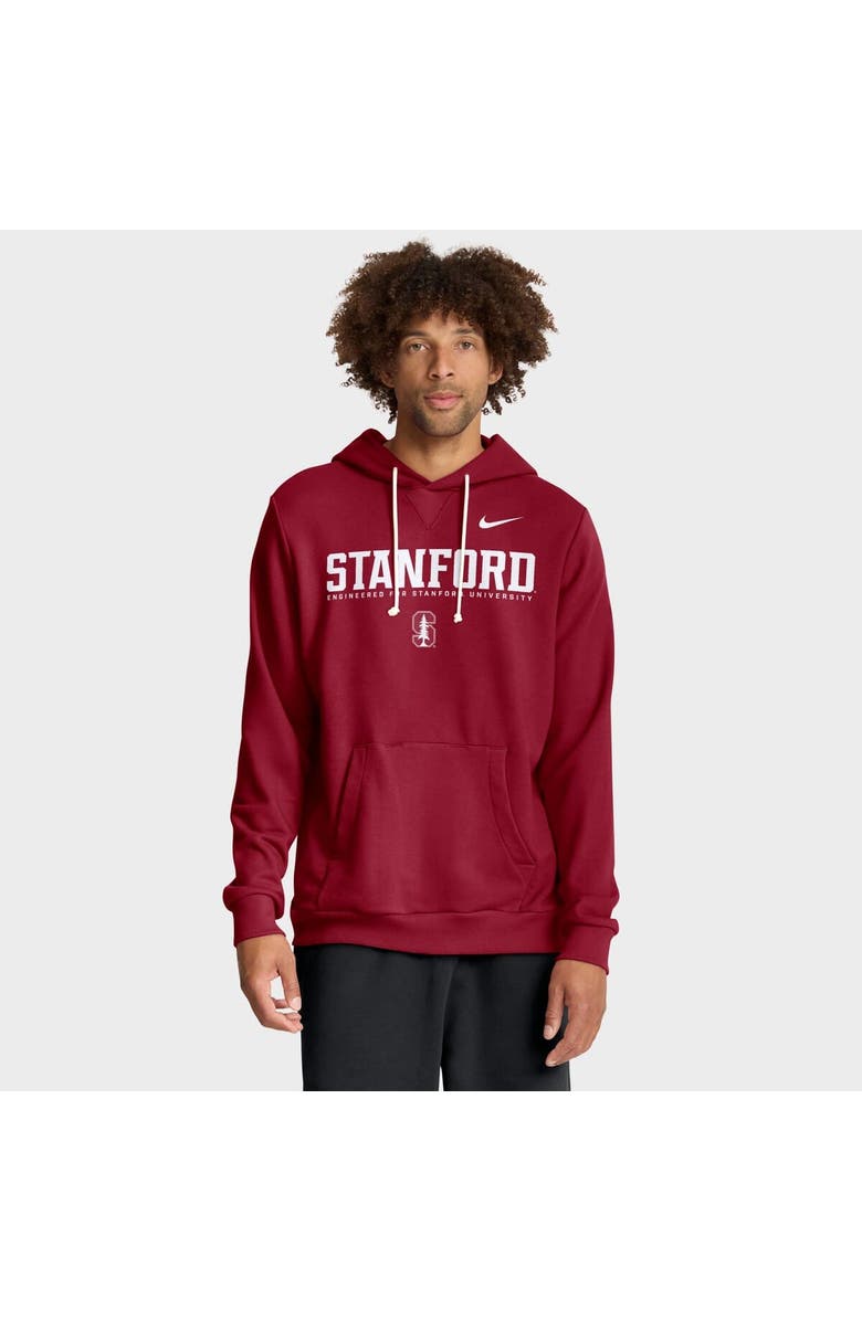 Nike Men's Nike Cardinal Stanford Cardinal 2025 Sideline Standard Issue Dri-FIT Hoodie, Main, color, Cardinal