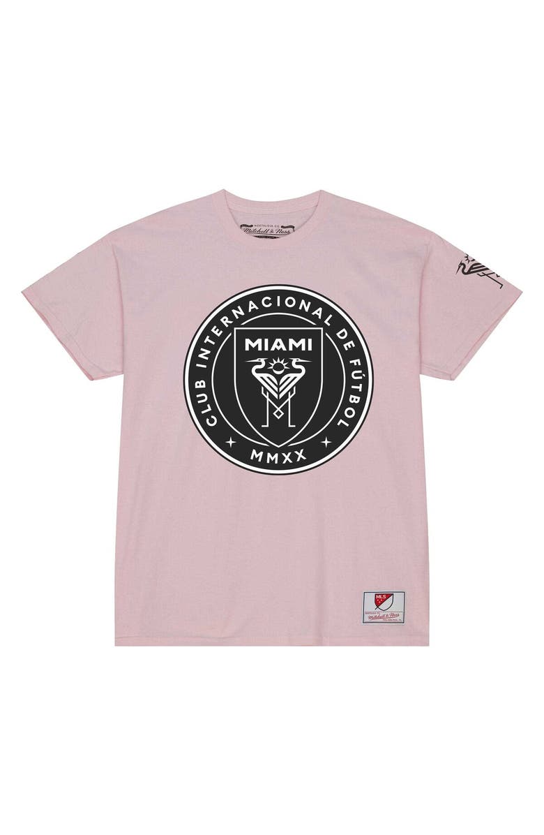 Mitchell & Ness Men's Mitchell & Ness Pink Inter Miami CF Team Trio Lockup T-Shirt, Alternate, color, 